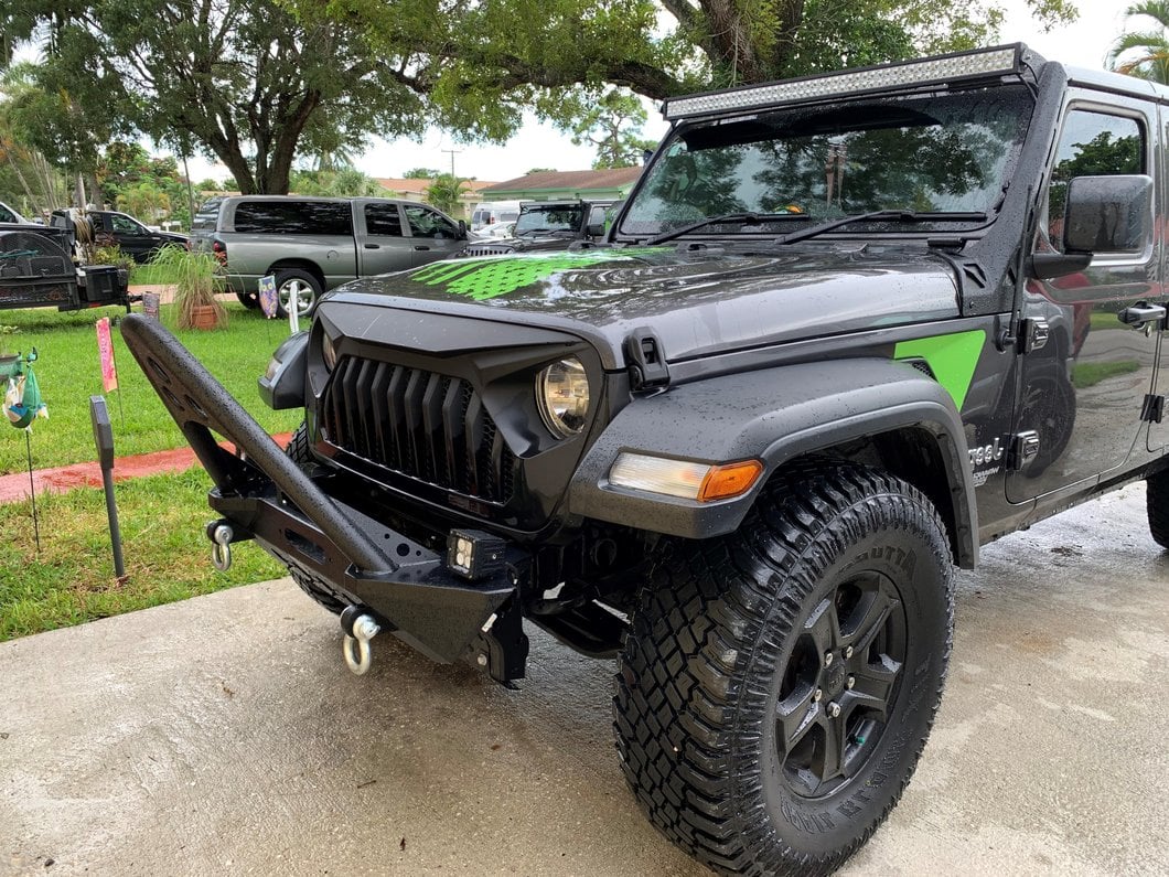 RedRock Stubby Winch Front Bumper with Stinger Bar (18-25 Jeep Wrangler JL) - Image 18
