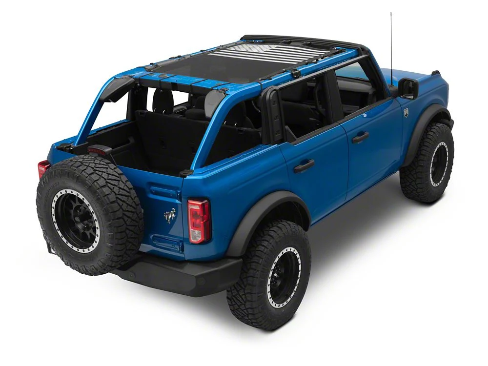 RedRock Sun Shade with Flag Logo (21-25 Bronco 4-Door) - Image 10