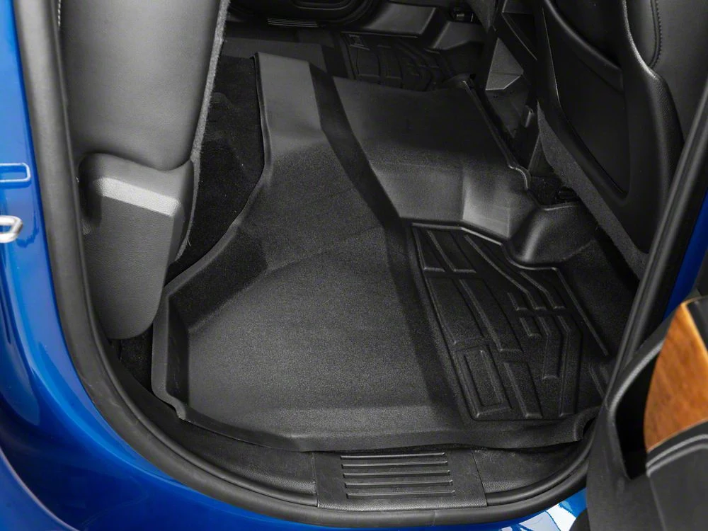RedRock Sure-Fit Front and Second Row Floor Liners; Black (14-18 Silverado 1500 Double Cab) - Image 6