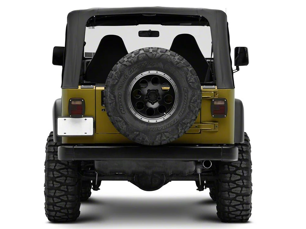 RedRock Tail Light Covers; Old Glory (97-06 Jeep Wrangler TJ) - Image 8