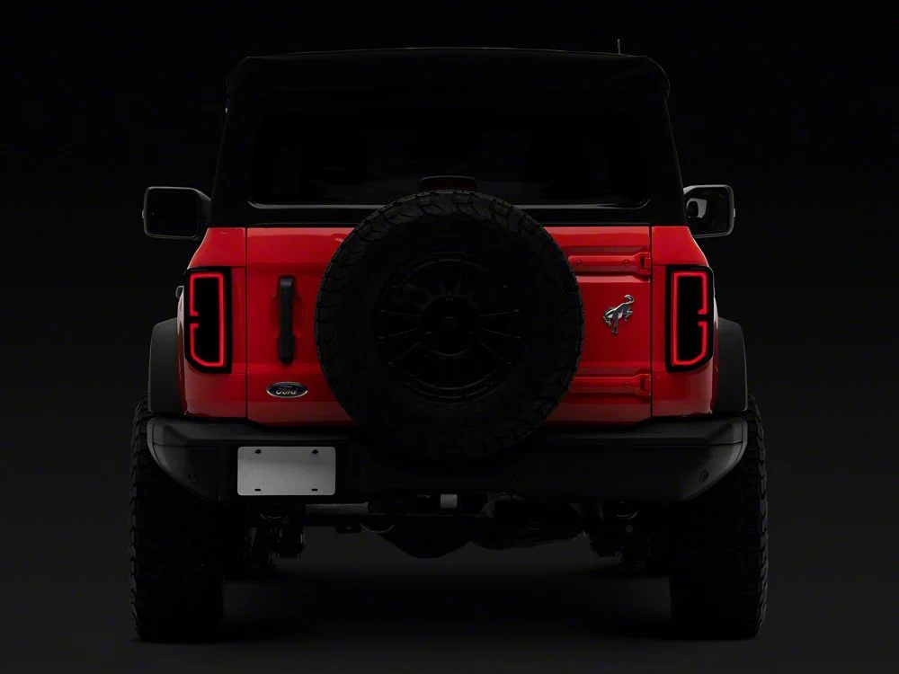 RedRock Tail Light Covers; Smoked (21-25 Bronco w/ Factory LED Tail Lights) - Image 8