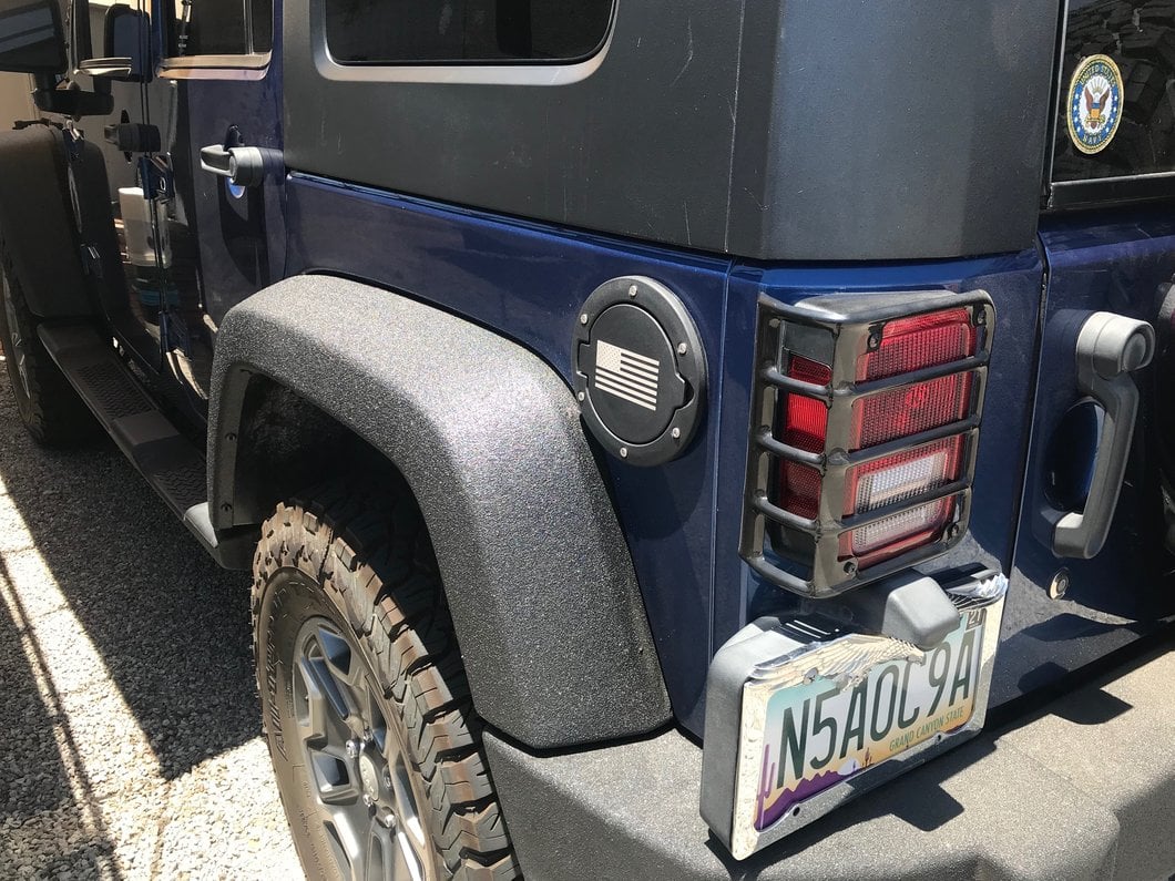 RedRock Tail Light Guards; Black (07-18 Jeep Wrangler JK) - Image 14
