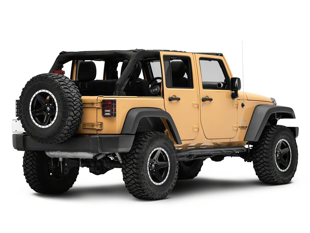 RedRock Tail Light Guards; Black (07-18 Jeep Wrangler JK) - Image 2