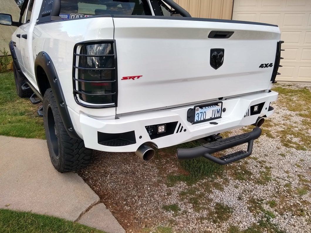 RedRock Tail Light Guards; Black (09-18 RAM 1500) - Image 13