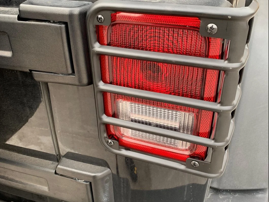 RedRock Tail Light Guards; Matte Black (07-18 Jeep Wrangler JK) - Image 12