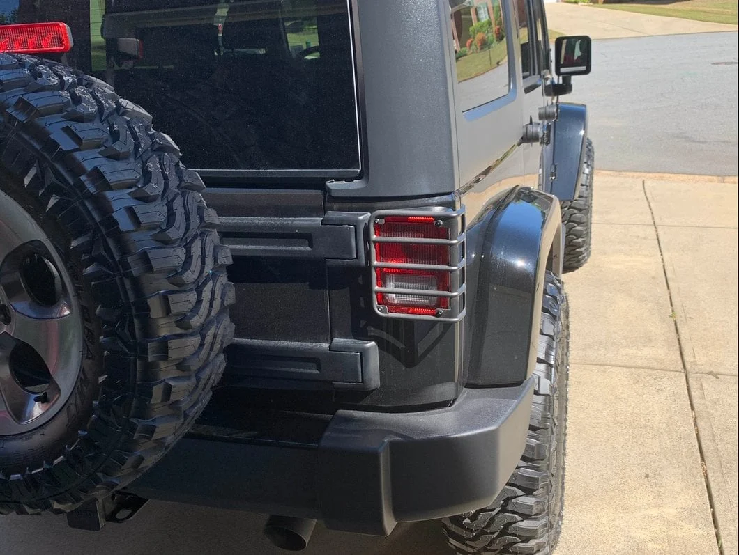 RedRock Tail Light Guards; Matte Black (07-18 Jeep Wrangler JK) - Image 13