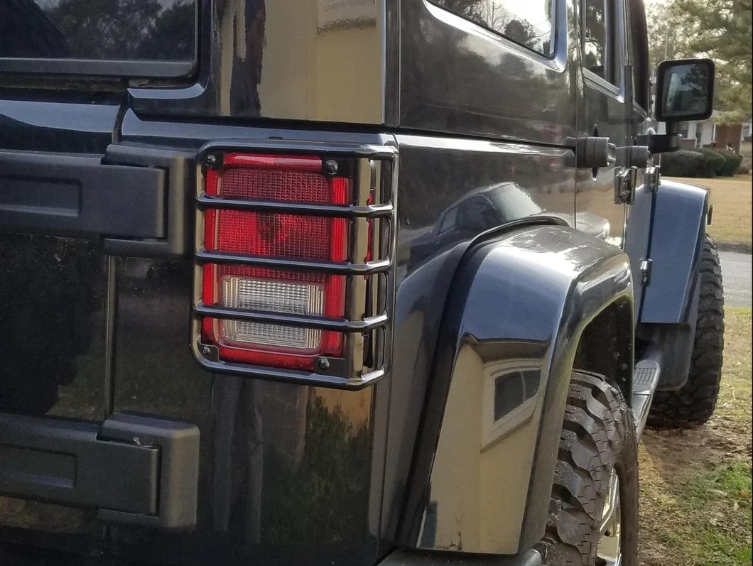 RedRock Tail Light Guards; Matte Black (07-18 Jeep Wrangler JK) - Image 15