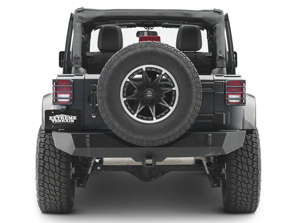 RedRock Tail Light Guards; Matte Black (07-18 Jeep Wrangler JK) - Image 2