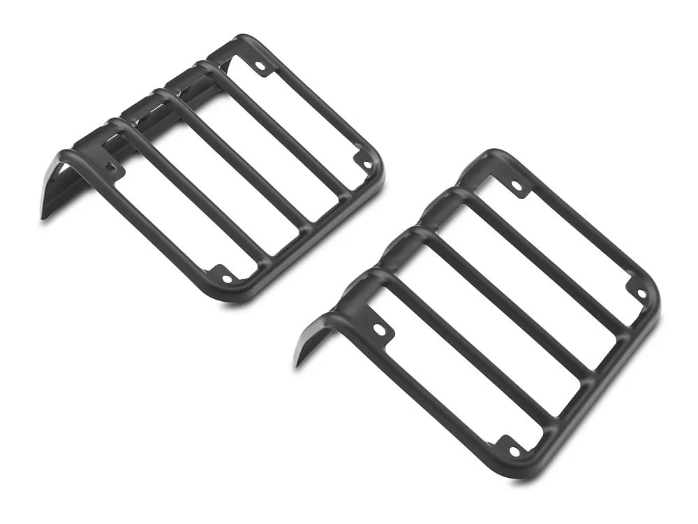 RedRock Tail Light Guards; Matte Black (07-18 Jeep Wrangler JK) - Image 5