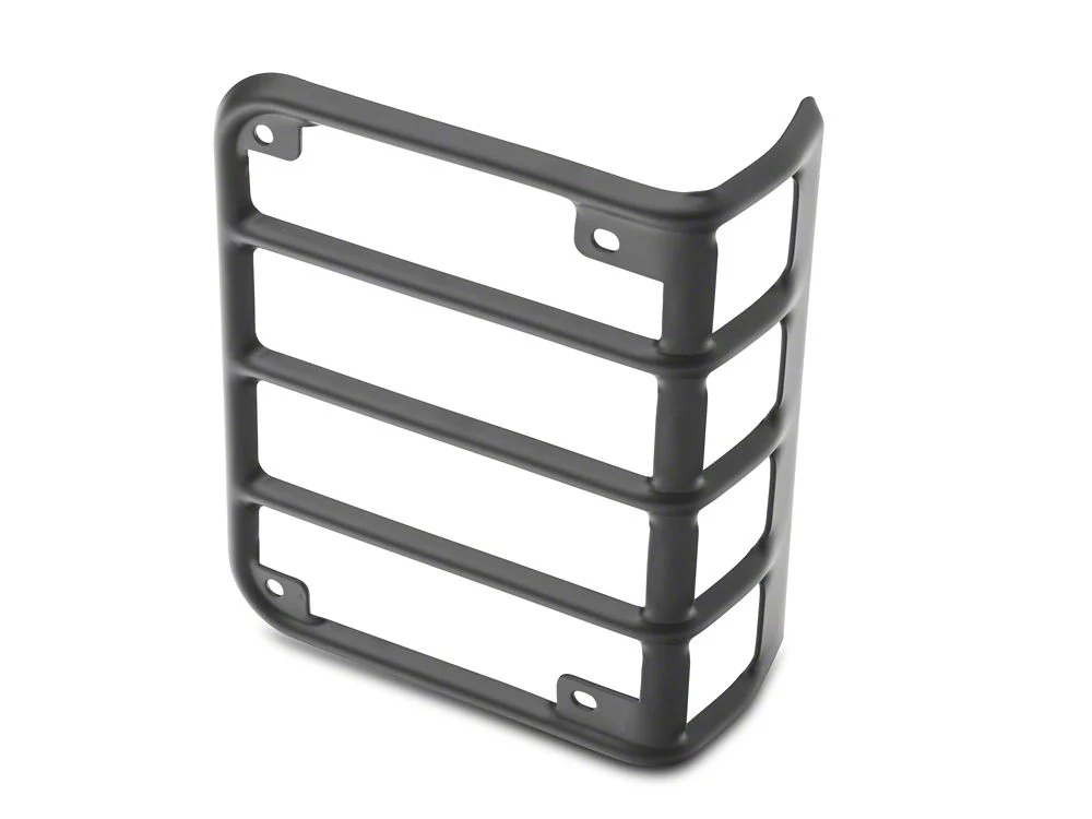 RedRock Tail Light Guards; Matte Black (07-18 Jeep Wrangler JK) - Image 7