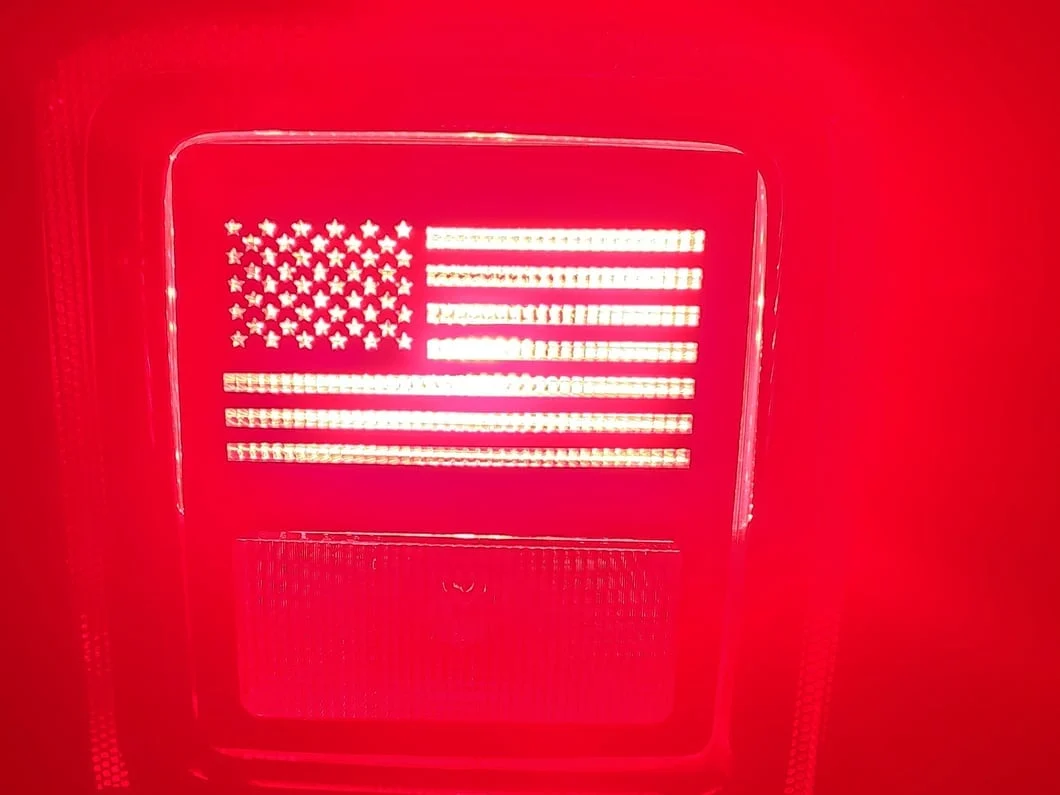 RedRock Tail Light Guards; USA Flag (18-25 Jeep Wrangler JL w/ Factory Halogen Tail Lights) - Image 11