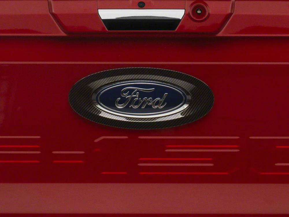 RedRock Tailgate Emblem Trim; Carbon Fiber (21-25 F-150) - Image 6