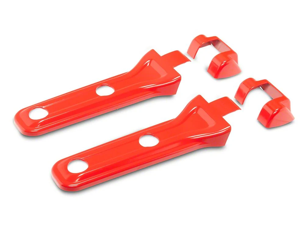 RedRock Tailgate Hinge Cover Kit; Red (18-25 Jeep Wrangler JL) - Image 2