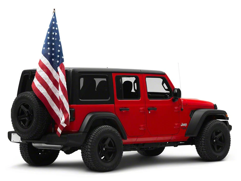 RedRock Tailgate Mounted Flag and Antenna Holder (18-25 Jeep Wrangler JL) - Image 7