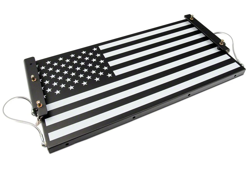 RedRock Tailgate Storage Rack; Stars and Stripes (07-18 Jeep Wrangler JK) - Image 3