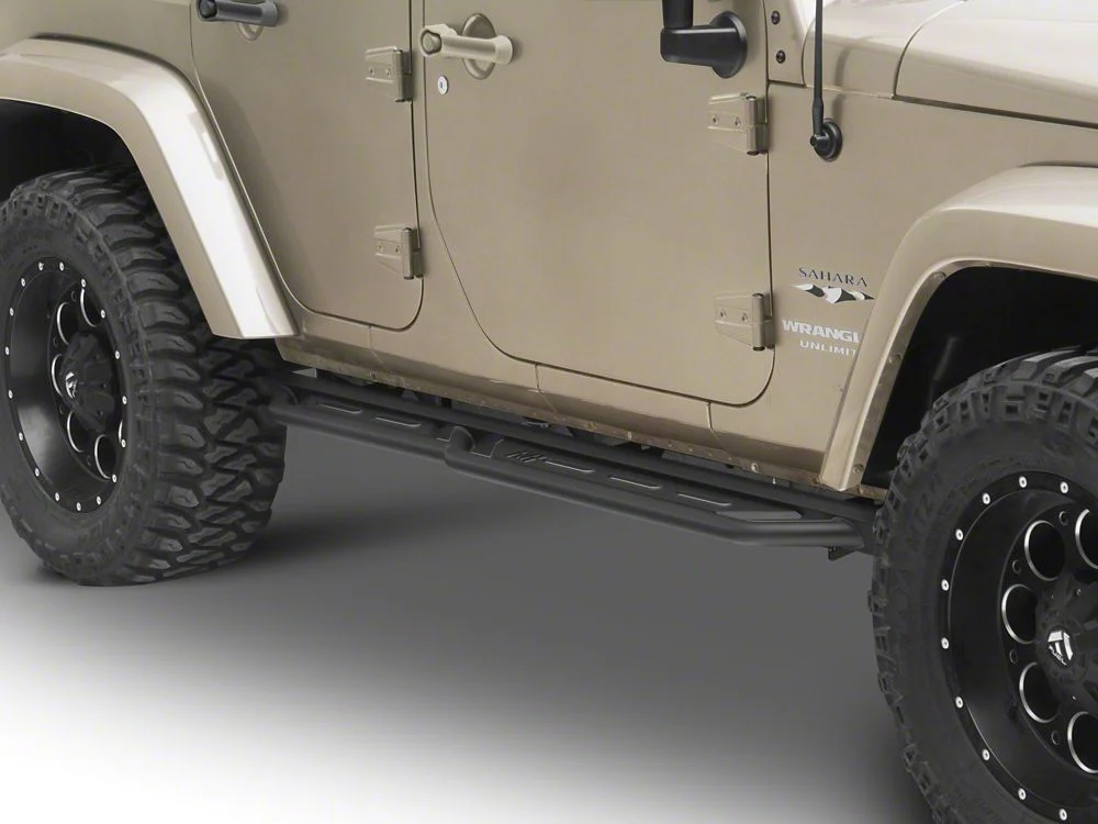 RedRock TC3 HD Rocker Steps; Textured Black (07-18 Jeep Wrangler JK 4-Door) - Image 7