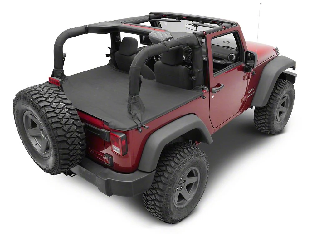 RedRock Tonneau Cover; Black Diamond (07-18 Jeep Wrangler JK 2-Door) - Image 6