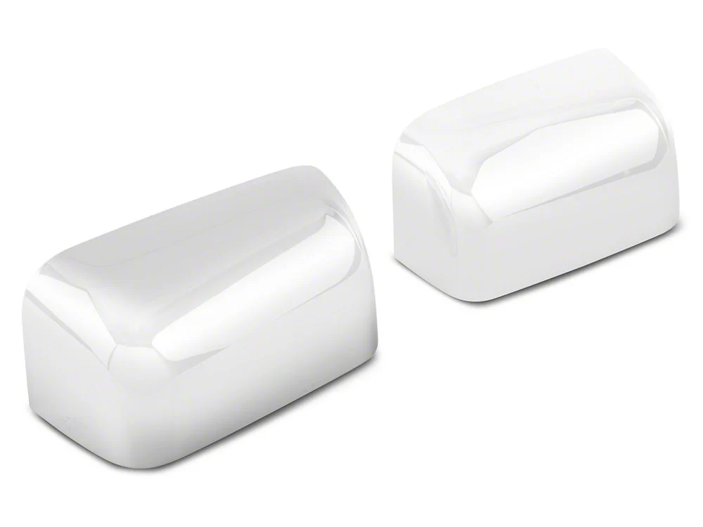 RedRock Top Half Mirror Covers; Chrome (11-14 F-350 Super Duty) - Image 2