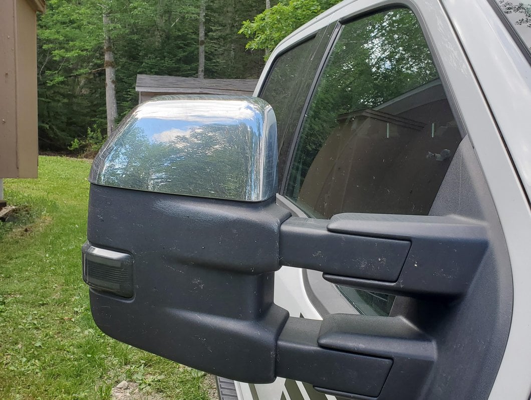 RedRock Top Half Mirror Covers for Towing Mirrors; Chrome (15-17 F-150 w/ Towing Mirrors) - Image 9
