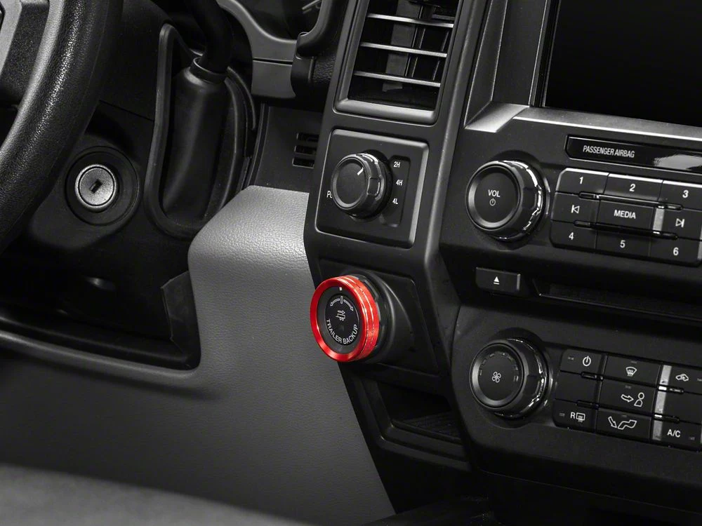RedRock Trailer Button Knob Cover; Red (15-20 F-150) - Image 5