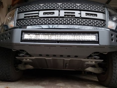 RedRock Tubular Off-Road Front Bumper with 30-Inch LED Light Bar (10-14 F-150 Raptor) - Image 16