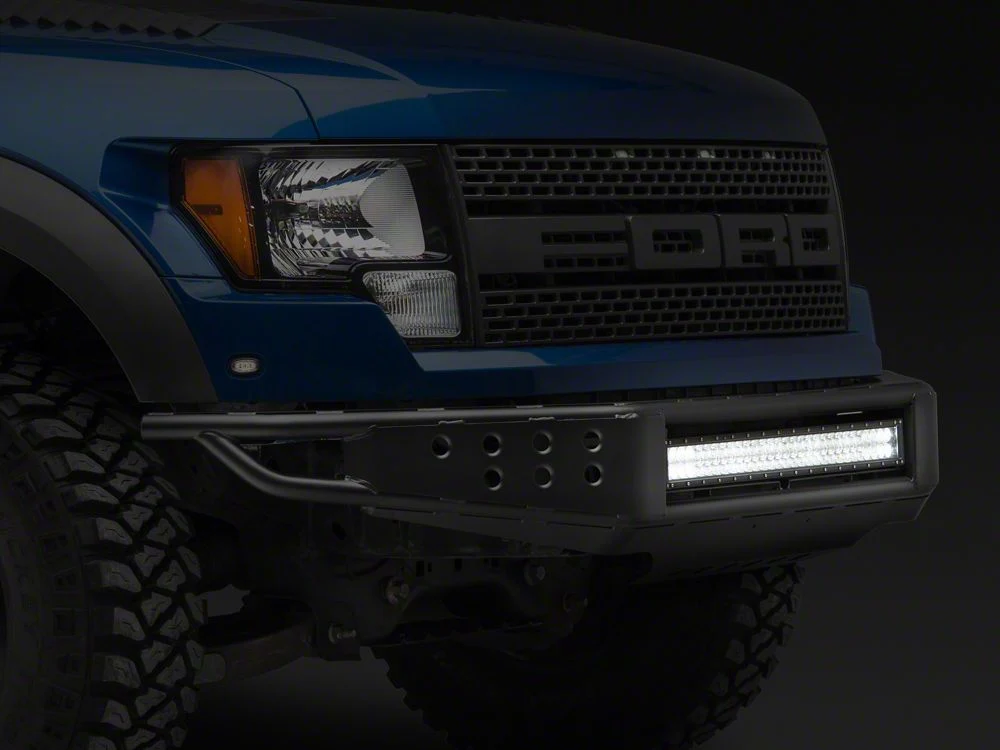 RedRock Tubular Off-Road Front Bumper with 30-Inch LED Light Bar (10-14 F-150 Raptor) - Image 4
