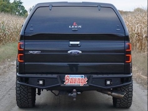 RedRock Tubular Off-Road Rear Bumper with LED Fog Lights (06-14 F-150) - Image 10