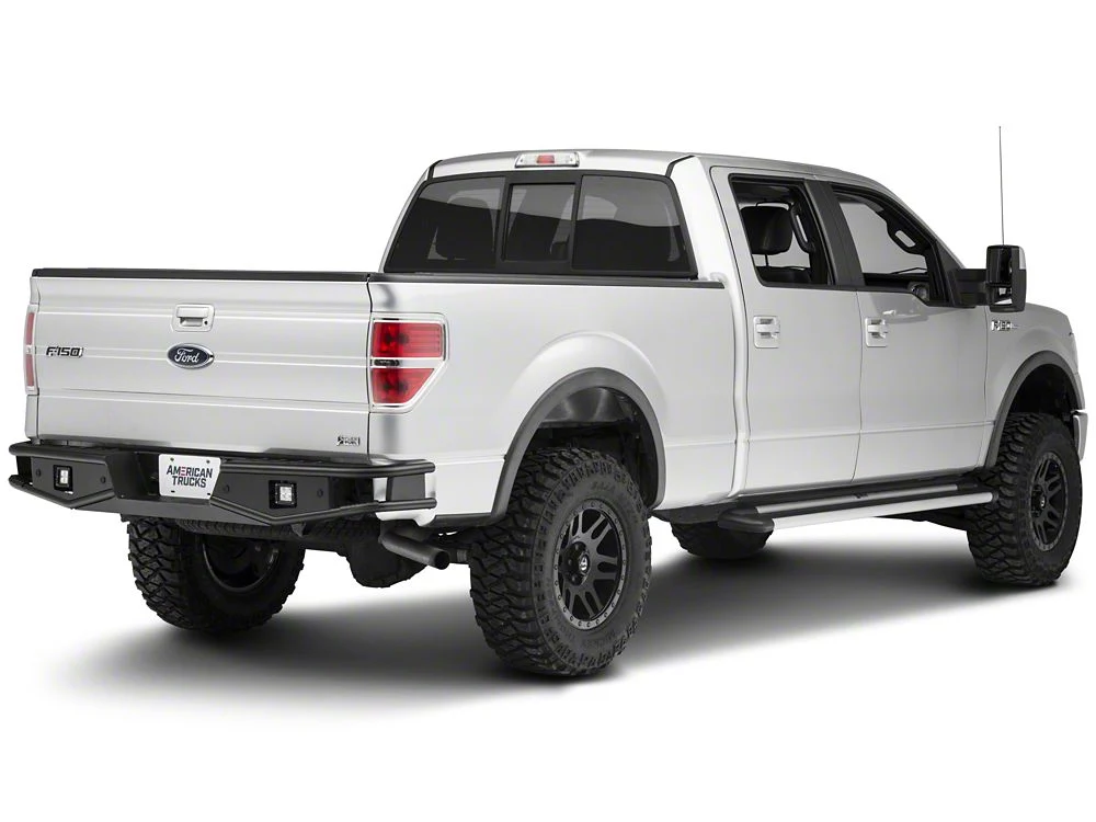 RedRock Tubular Off-Road Rear Bumper with LED Fog Lights (06-14 F-150) - Image 3