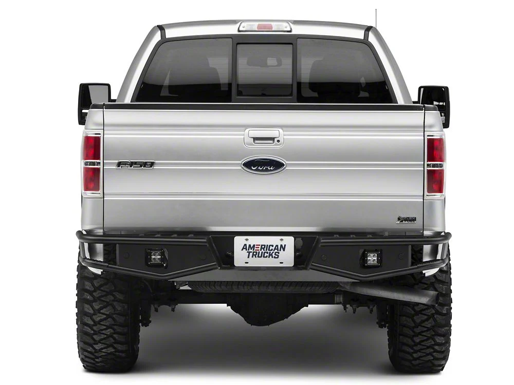 RedRock Tubular Off-Road Rear Bumper with LED Fog Lights (06-14 F-150) - Image 4