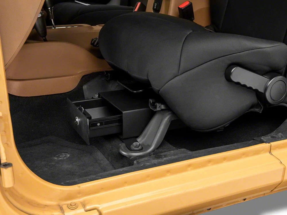 RedRock Under Seat Storage Lock Vault; Driver Side (07-10 Jeep Wrangler JK 2-Door; 07-18 Jeep Wrangler JK 4-Door) - Image 4