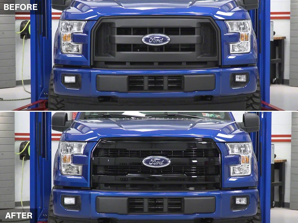 RedRock Upper Replacement Grille; Gloss Black (15-17 F-150, Excluding Raptor) - Image 11