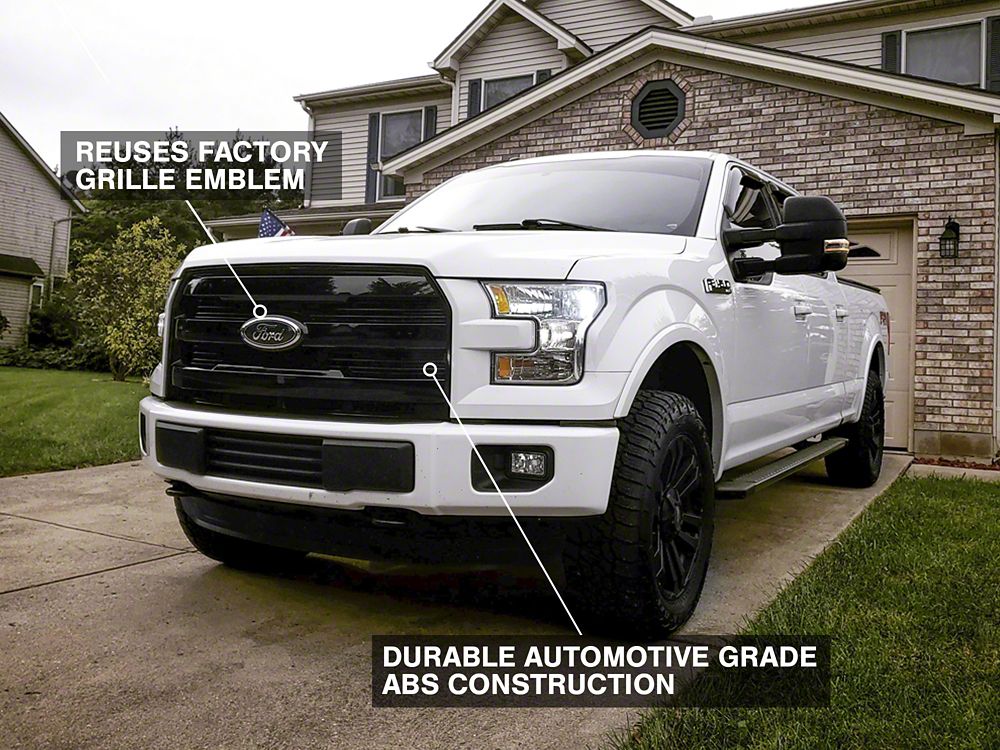 RedRock Upper Replacement Grille; Gloss Black (15-17 F-150, Excluding Raptor) - Image 9