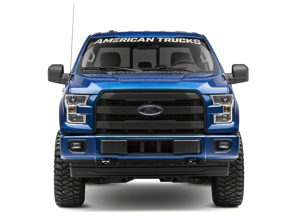 RedRock Upper Replacement Grille; Matte Black (15-17 F-150, Excluding Raptor) - Image 4