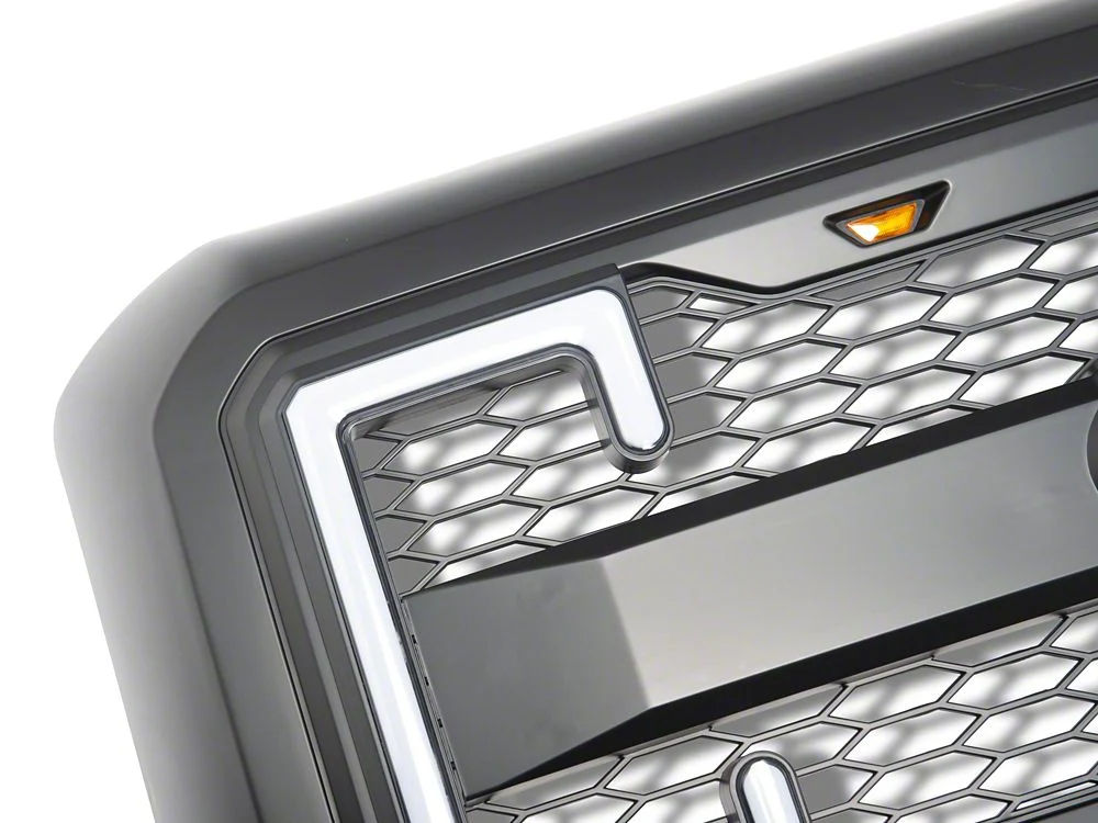 RedRock Upper Replacement Grille with LED DRL, Turn Signals and Emblem Holder (11-16 F-250 Super Duty) - Image 8