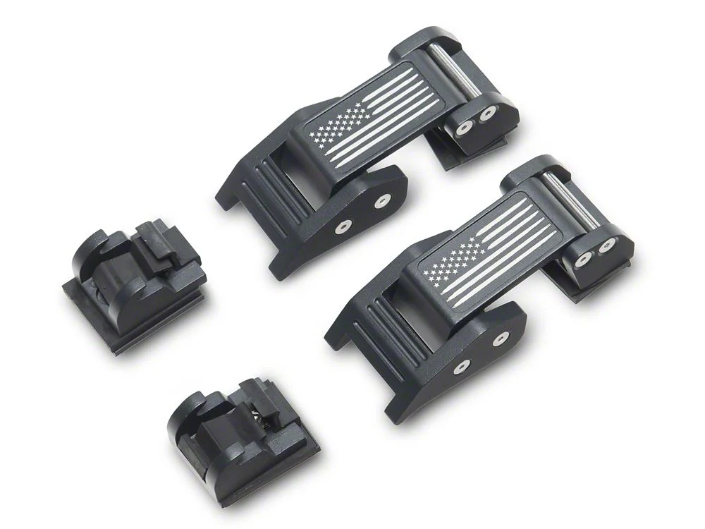 RedRock V3 Old Glory Billet Hood Catch Kit (20-25 Jeep Gladiator JT) - Image 2