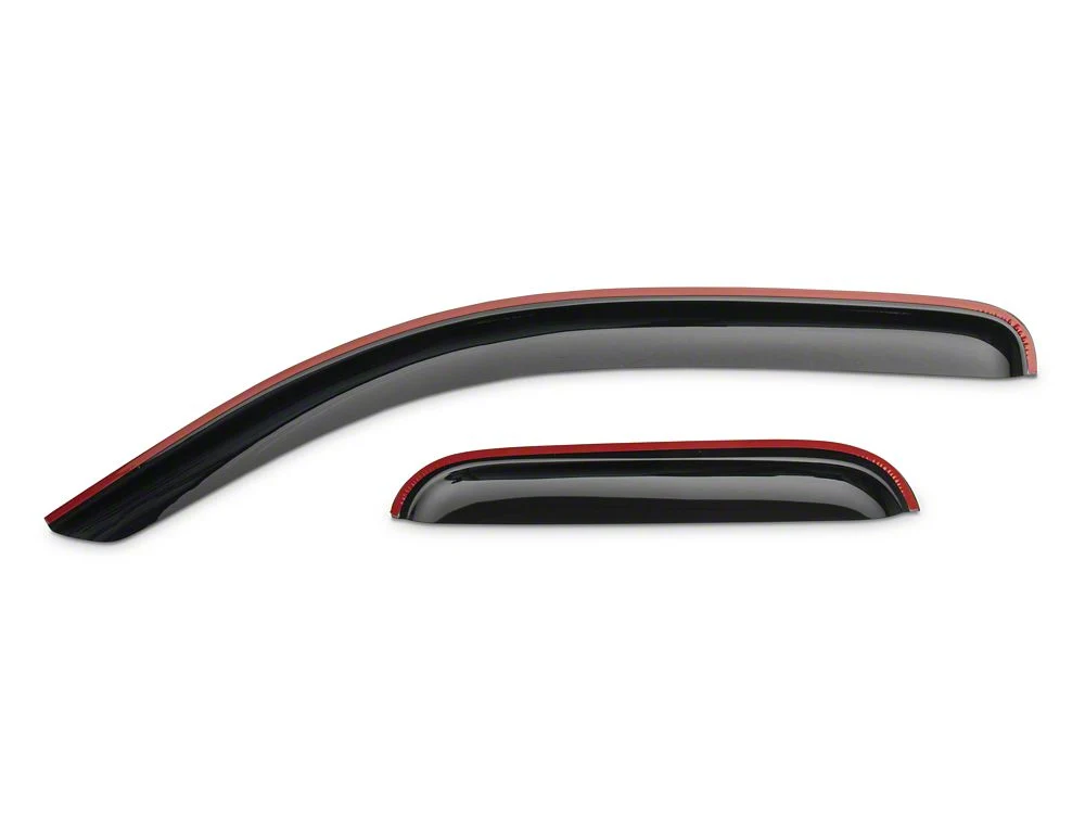 RedRock Window Deflectors; Front and Rear; Smoked (05-15 Tacoma Access Cab) - Image 4
