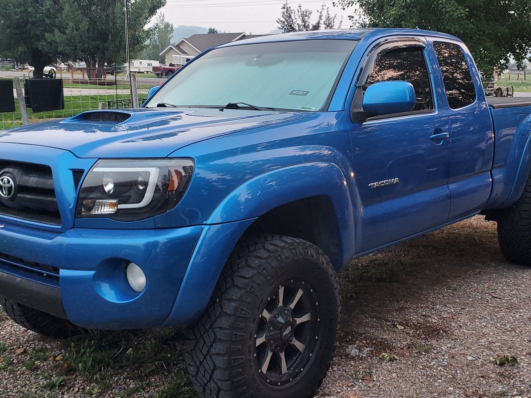 RedRock Window Deflectors; Front and Rear; Smoked (05-15 Tacoma Access Cab) - Image 9