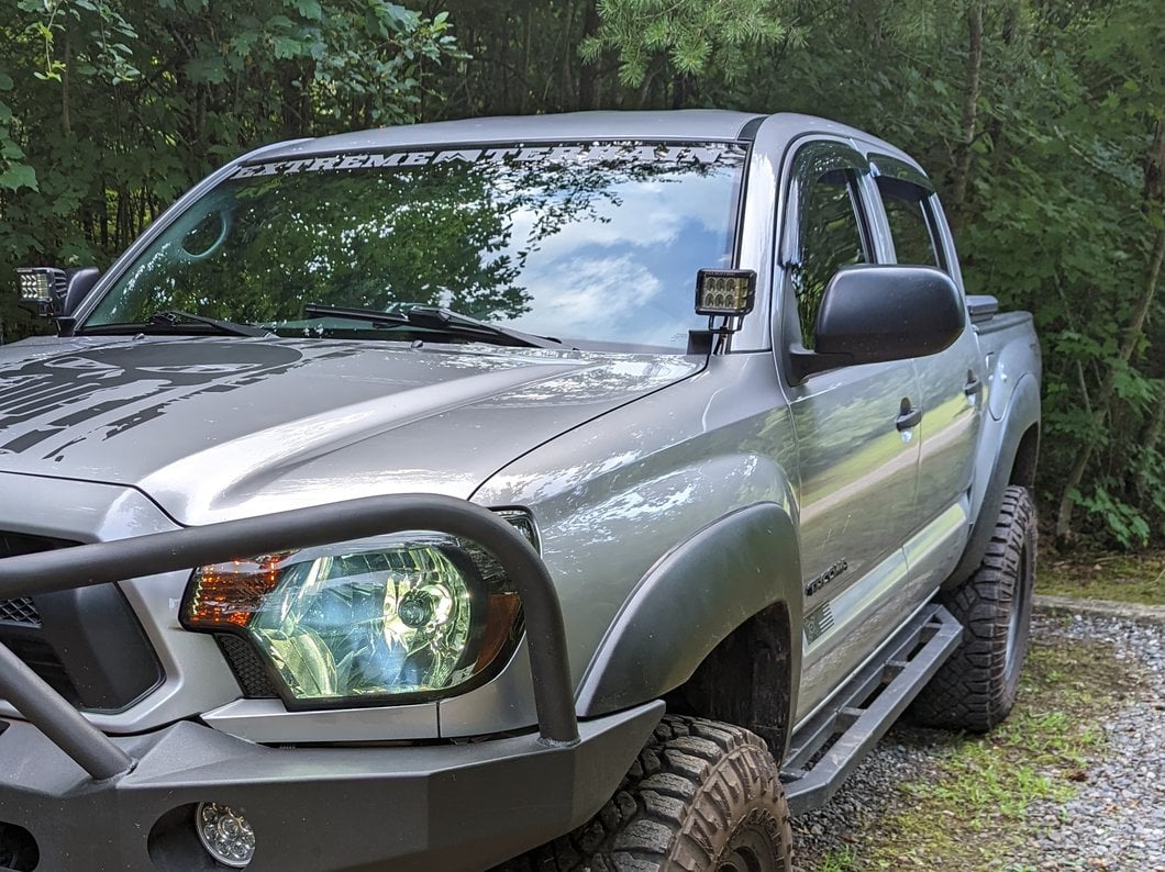 RedRock Window Deflectors; Front and Rear; Smoked (05-15 Tacoma Double Cab) - Image 11