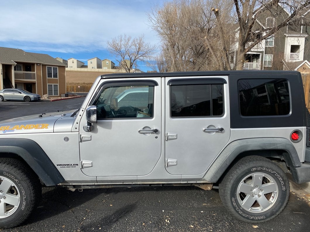 RedRock Window Deflectors; Front and Rear; Smoked (07-18 Jeep Wrangler JK 4-Door) - Image 11