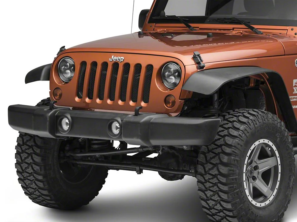 RedRock Wire Mesh Grille Insert; Black (07-18 Jeep Wrangler JK) - Image 2