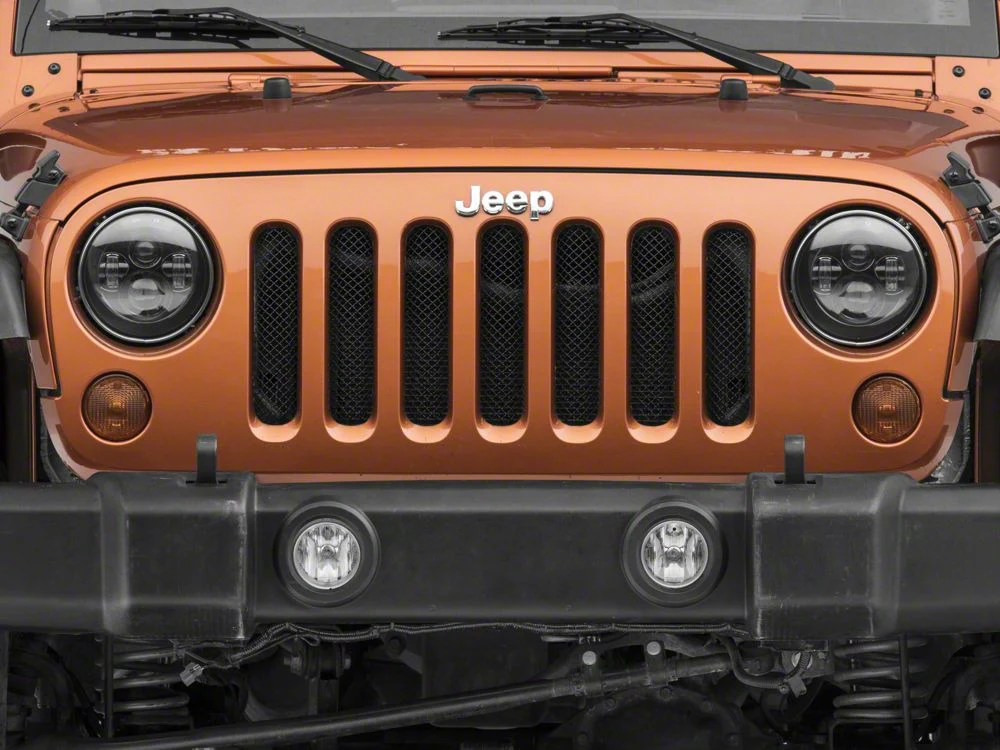 RedRock Wire Mesh Grille Insert; Black (07-18 Jeep Wrangler JK) - Image 3